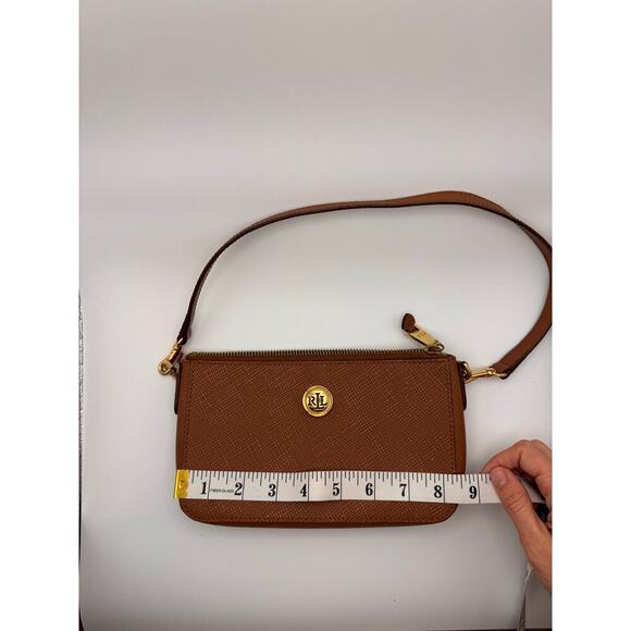 Lauren Ralph Lauren Mini Brown Shoulder Bag - Picture 11 of 12